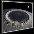 Sea of Serenity on the Moon — smooth dark mare basin
