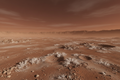 Martian Hellas Basin ancient impact crater landscape